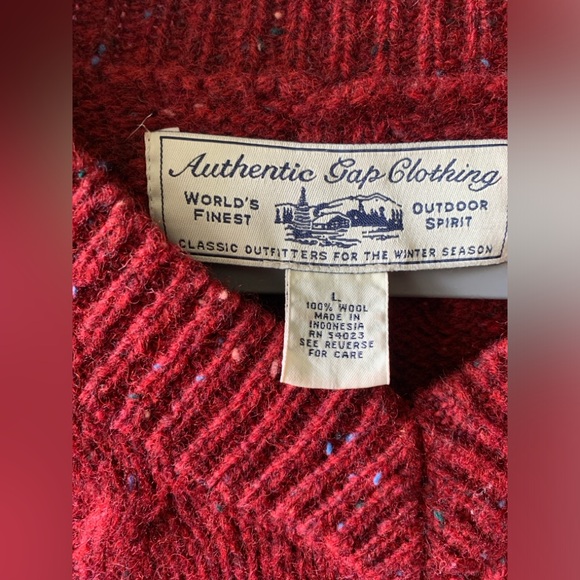 Vintage Wool Sweater Large - Picture 2 of 5